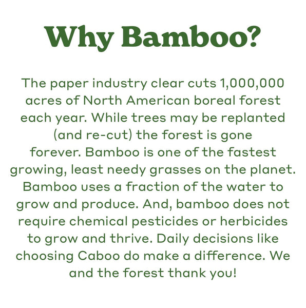 Caboo Bamboo Paper Towel - cs 4/6 lg rolls
