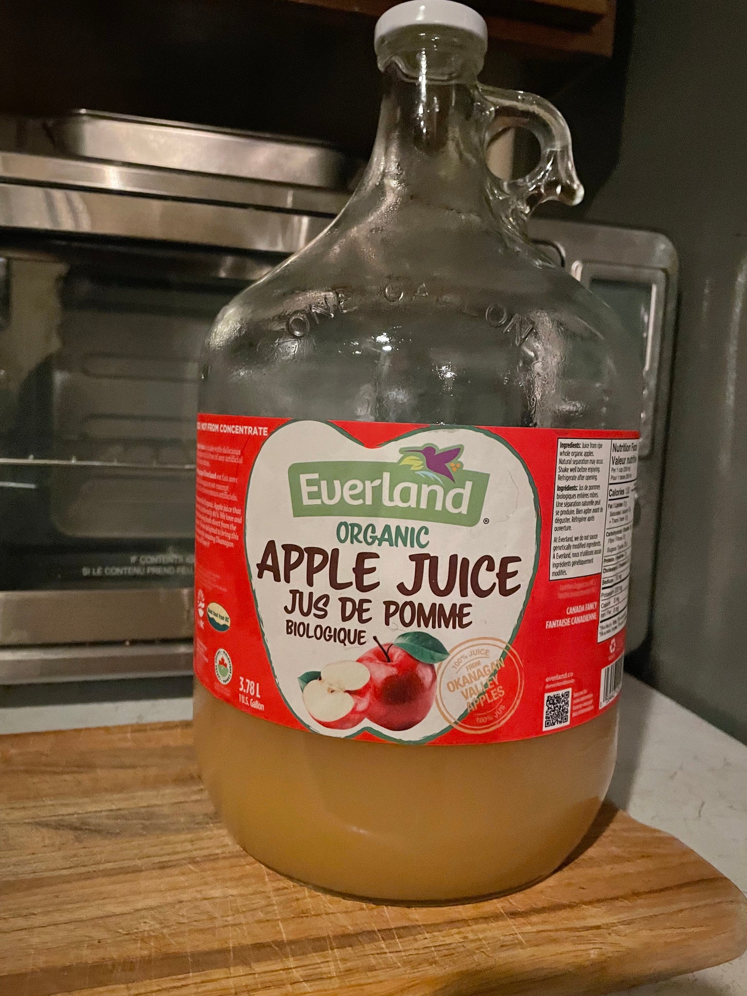 Everland Organic Apple Juice - 4/3.78L