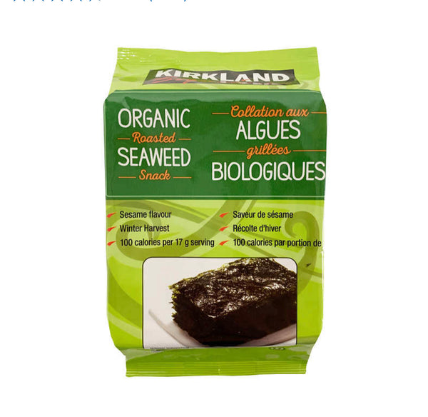 Kirkland Organic Roasted Seaweed Snacks - x10